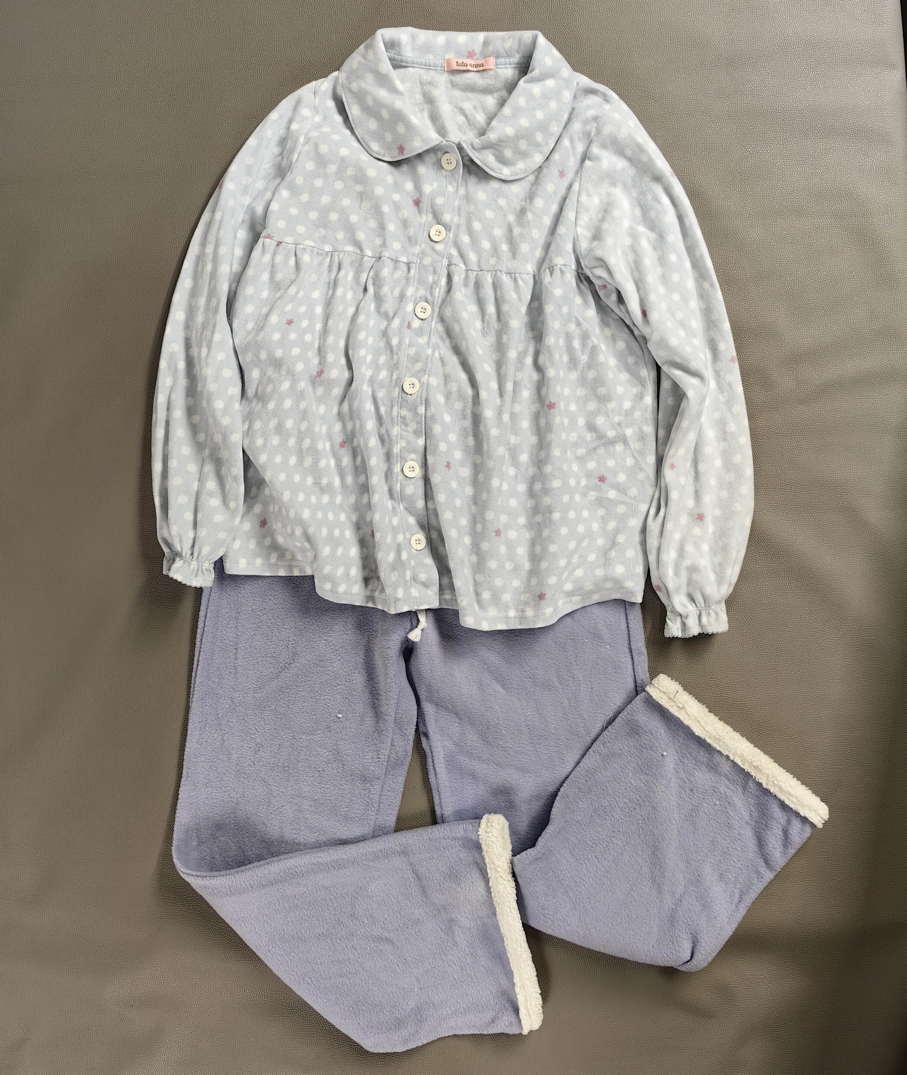 日本单秋冬女士抓绒睡衣套装兔家睡衣/家居服套装