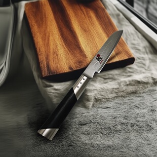 大马士革钢刀高硬度水果刀蔬果刀 德国进口双立人Miyabi雅系列日式