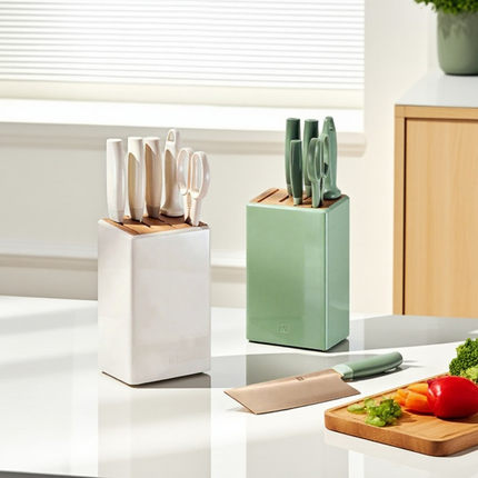 德国双立人NOW Pro钛金抗菌刀具7件套不锈钢菜刀多用刀可拆卸剪刀