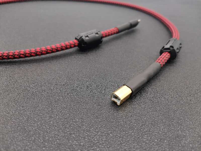 日本佳耐美解码DAC数据线A-B发烧USB线安卓手机HIFI解码Type-c-B