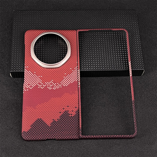 适用荣耀magicv5凯夫拉手机壳芳纶纤维折叠屏保护套MagicV5新款前壳全包v5磁吸轻超薄碳纤维防摔商务高级硬壳