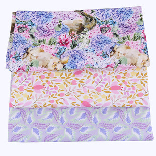 碎花卡通圣诞万圣节 平纹纯棉节日布料手工DIY材料面料 幅宽110cm
