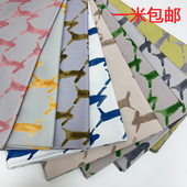 纯棉加厚斜纹纱卡 兔子 手工手帐笔记本面料布料 奔跑 日本跑兔