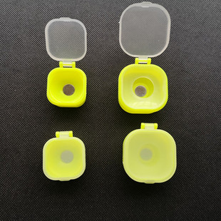 台州蘸饵粘粉盘胶粘米盘粘粉盒空钩饵野钓沾摇三摇盒钓鱼粘饵盒子