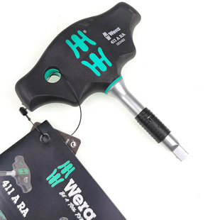 德国维拉WERA小飞1/4 6.3mm套筒T柄扳手棘轮螺丝刀把手 411A RA