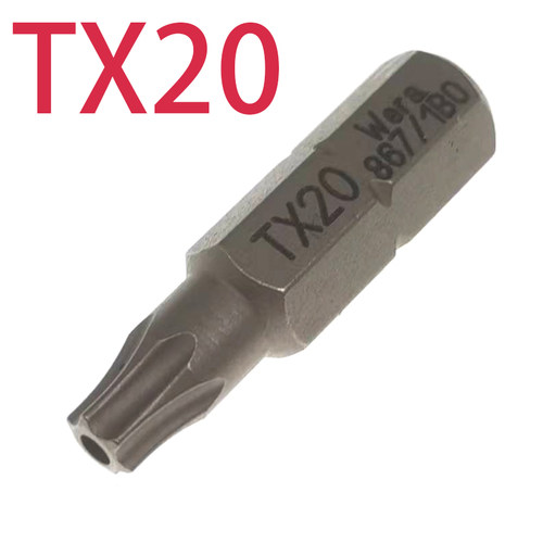 WERA梅花螺丝批头带孔