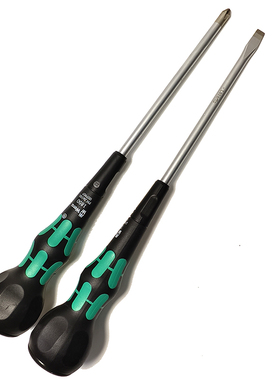 德国维拉WERA带磁葫芦柄防滑头十一字螺丝批起子1850 6*150MM PH2