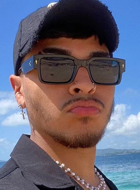 新款太阳镜2025新款墨镜个性宽边高档高档墨镜男欧美嘻哈复古眼镜