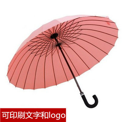 遇水开花雨伞女24骨双人长柄男个性大号16骨自动伞印刷logo印字 - 封面