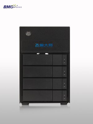 飞编大师 四盘位苹果雷电存储DAS直连存储磁盘阵列柜硬件raid40TB