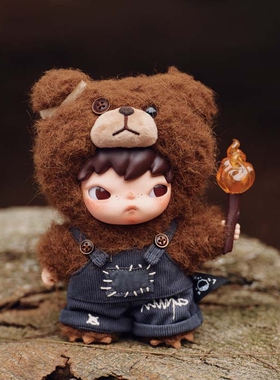 POPMART泡泡玛特Hirono小野为喜乐而战Living Wild毛绒潮玩公仔