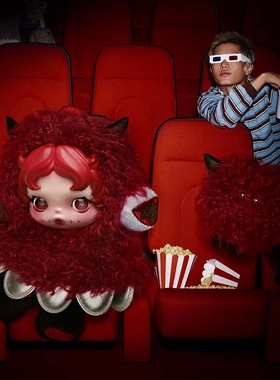 熊玩 POPMART泡泡玛特SKULLPANDA不眠剧场系列SP毛绒公仔挂件盲盒