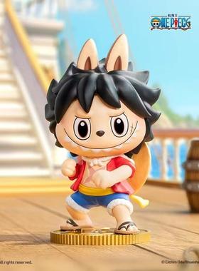 熊玩 现货POPMART泡泡玛特LABUBU航海王系列盲盒手办海贼王路飞