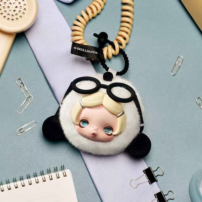 POPMART泡泡玛特θ SKULLPANDA 不想不想系列耳机包周边礼物