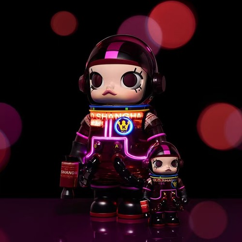 POPMART泡泡玛特 space molly original系列百乐门潮玩大娃摆件