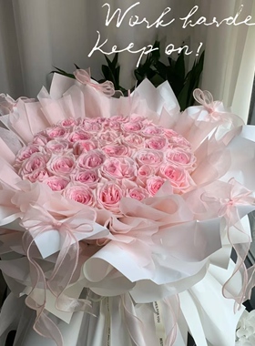 甜蜜粉玫瑰永生香皂花小清新仿真花送男女朋友闺蜜情人节礼物