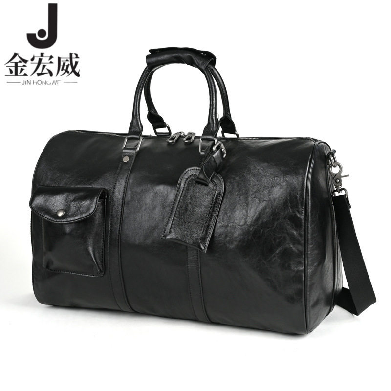 植鞣皮欧美复古男士手提旅行包多功能大容量休闲单肩斜跨旅行包,箱包皮具/热销女包/男包,旅行袋,淘宝优惠券,粉丝福利购,淘宝优惠卷