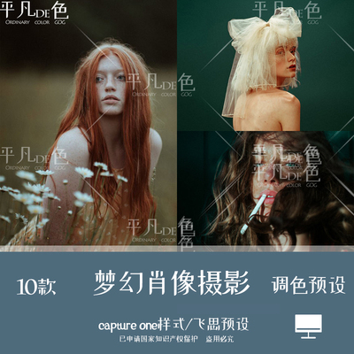 CaptureOne预设 梦幻肖像画概念人像风光调色滤镜C1飞思样式CO235