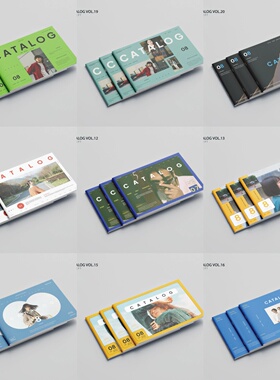 Indesign/PDF模板10套A4横版时尚服装品牌展示产品目录营销ID画册