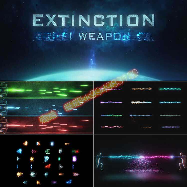 ae视频素材 115组科幻冲击能量波魔法火焰光线特效合成4k视频素材