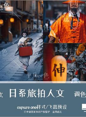 capture one样式 日系旅拍人文风光调色摄影滤镜C1飞思预设CO832