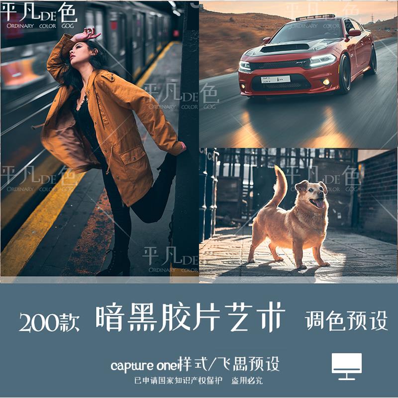 capture one样式工业建筑风景肖像暗黑胶片调色滤镜飞思预设CO802