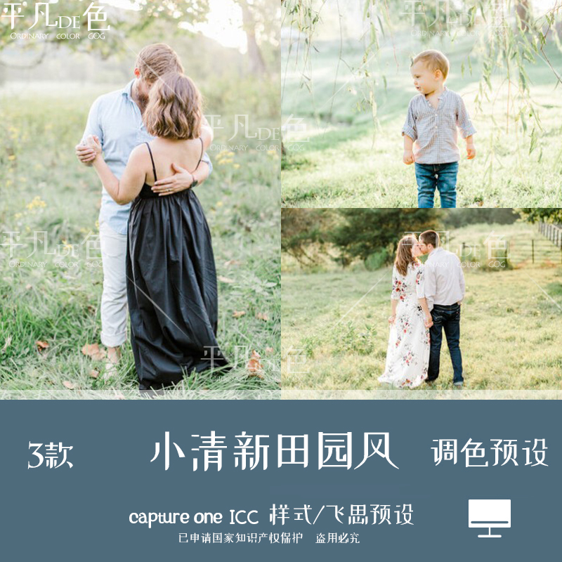 capture one样式 小清新人像婚礼田园风调色滤镜C1飞思预设CO926