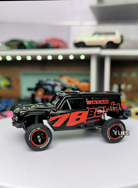 1:64风火轮福特烈马改装模型车模越野车避震改装胶胎合金车