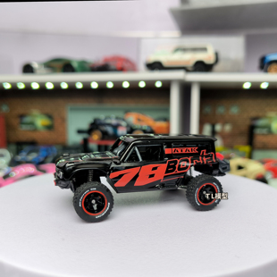 1:64风火轮福特烈马改装模型车模越野车避震改装胶胎合金车