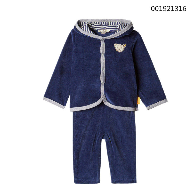 steiff 德国品牌 婴儿珊瑚绒冬季睡衣居家服套装（裤子+上衣）