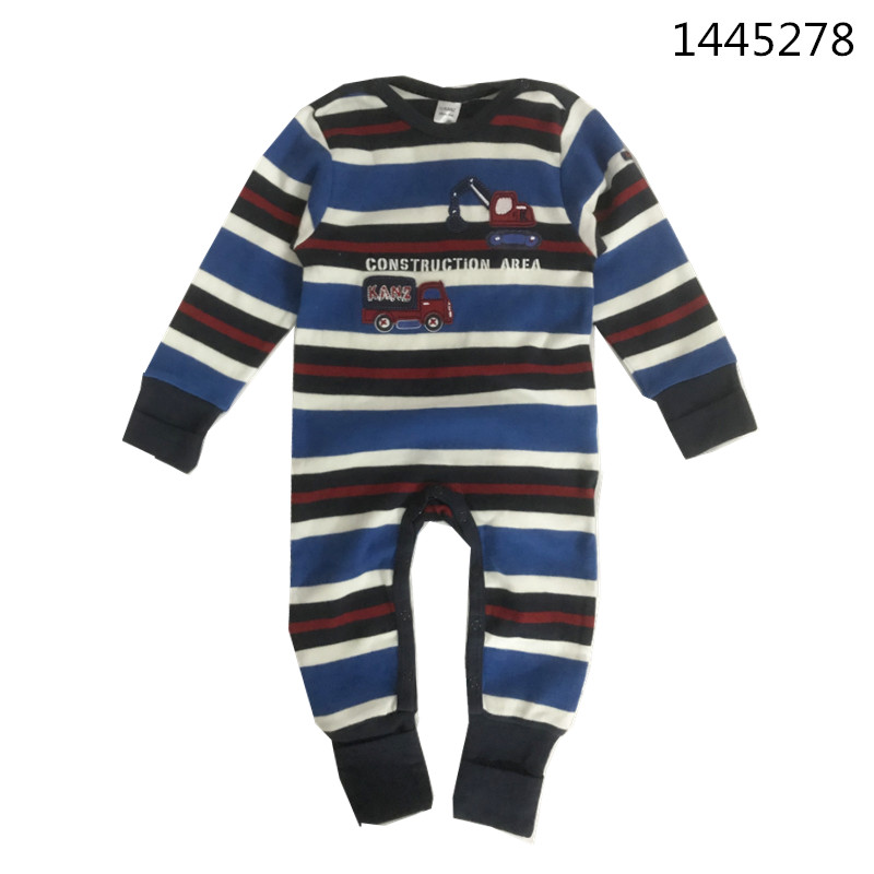 KANZ 德国品牌  婴儿针织加厚连体睡衣条纹晨衣