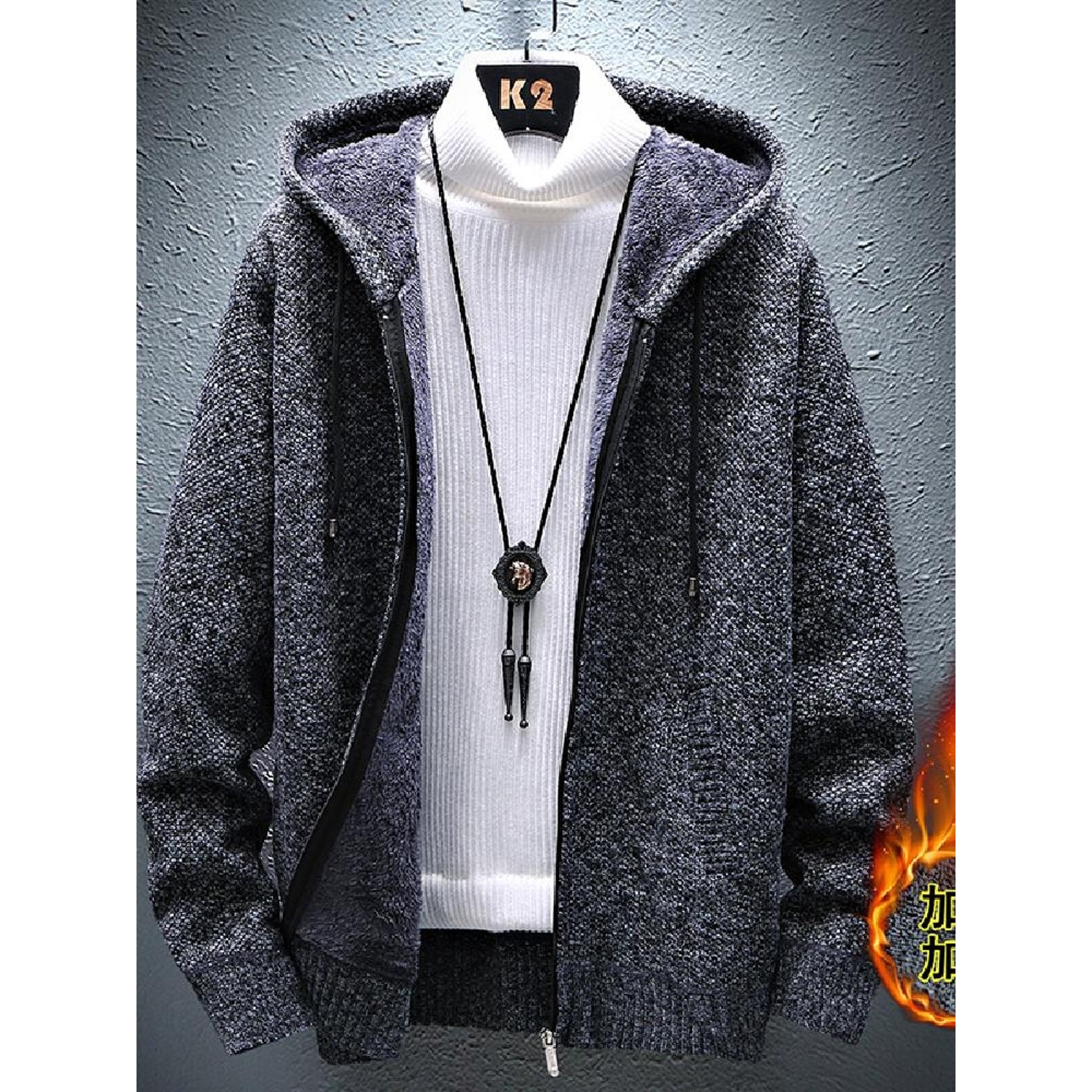 秋冬季男士夹克2025新款修身韩版秋装加绒加厚外套帅气学生外衣服