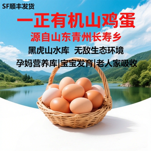 一正有机山鸡蛋鲜鸡蛋无腥无抗