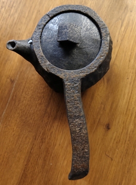 孤品【大福袋】冰碛岩豹纹全透侧柄壶240cc纯手工一壶一拍