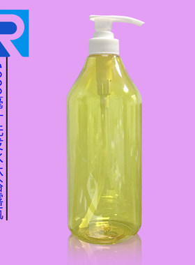 1000ml黄色圆形pet1lpet塑料瓶