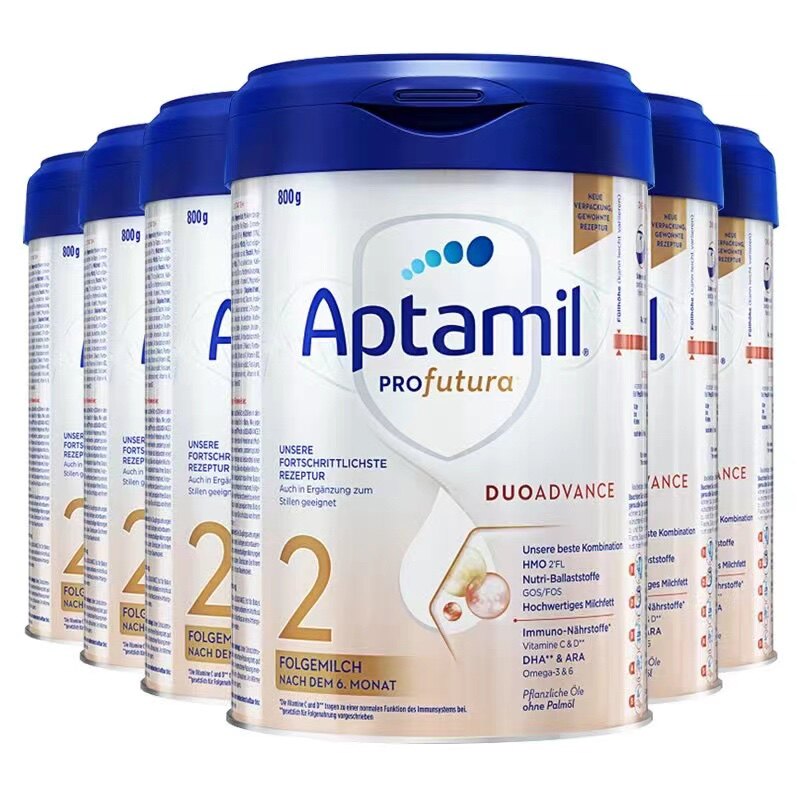 德国Aptamil爱他美白金版较大婴儿1段 2段 6-12月龄800g
