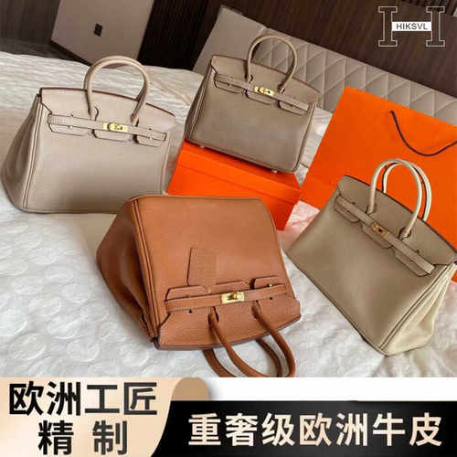 手工铂金包togo小牛皮手提女包