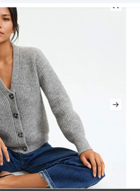 出口北欧~50%羊驼毛15%羊毛 深V领开衫和寸领套头毛衣E2-3-3