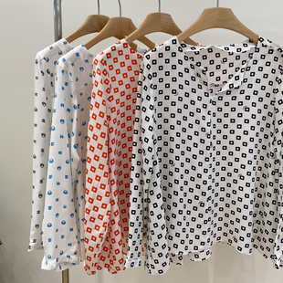 意大利 设计师DIANA VREELAND 真丝印花衬衫 C1-1001