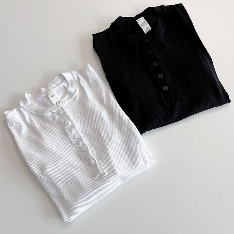 原厂 Hold Tight 女士立体剪裁长袖亨利衫 柔弹莫代尔打底衫