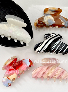 糖果色中号盘发鲨鱼夹