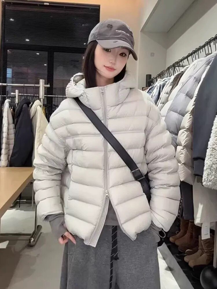 梦菲大码。白鸭绒排骨款羽绒服