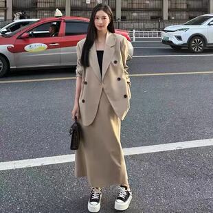 西装 戗驳领春款 外套 面料是有肌理感 料 高品西装 MF微胖大码