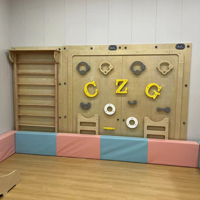 儿童感统训练攀爬墙体能攀岩板