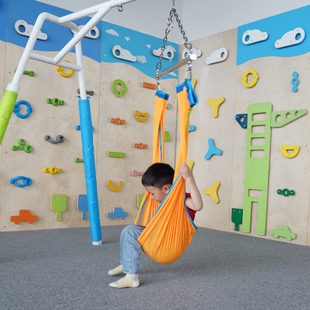 网缆秋千感统训练器悬挂吊缆室内揽吊床儿童康复悬吊布袋前庭器材