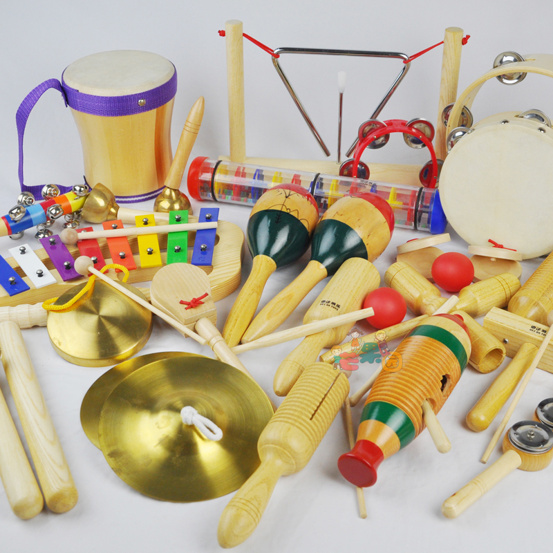 精品奥尔夫打击乐器组合24件早教音乐启蒙儿童舞蹈表演戈邦鼓沙球