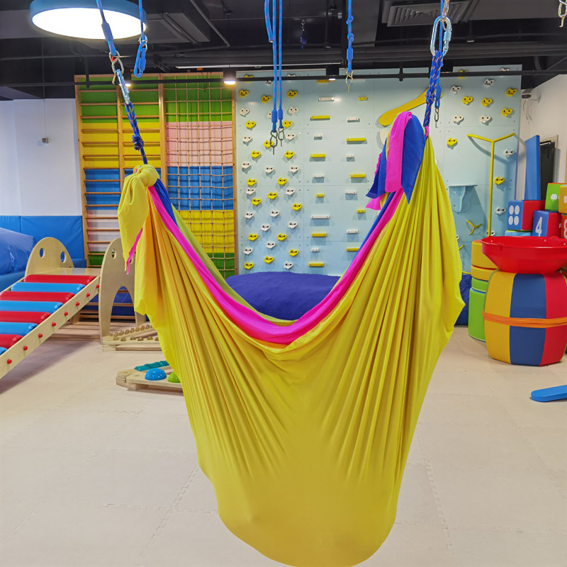 弹力布秋千早教幼儿园儿童感统训练器材体能运动悬挂布袋吊缆教具