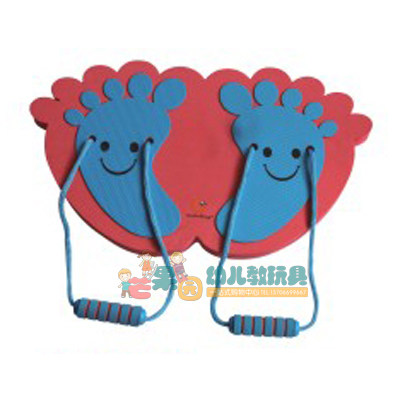 大脚丫跳跳板 幼儿园早教儿童感统训练器材eva跳跳鞋平衡弹跳板bd