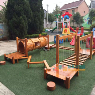 早教户外钻通组合大滑梯12彩篷浪船儿童室外感统训练器材体能教具