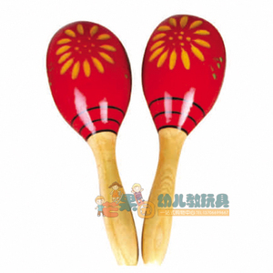 精品乐器 红色刻花砂球 早教儿童舞蹈奥尔夫打击乐器音乐教具沙锤